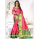 Dignified Art Silk Pink Traditional Designer Saree