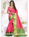 Dignified Art Silk Pink Traditional Designer Saree