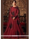 Enchanting Faux Georgette Resham Work Floor Length Anarkali Suit