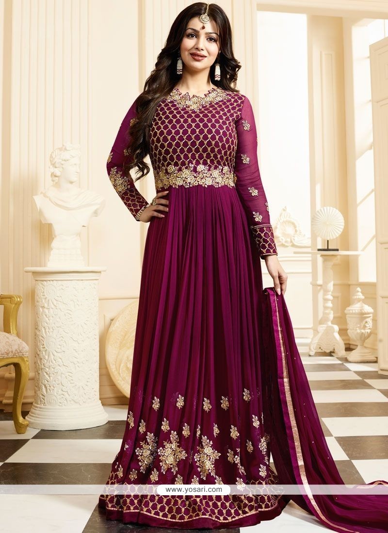 Buy Ayesha Takia Resham Work Floor Length Anarkali Suit | Anarkali Suits