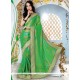 Hypnotic Faux Georgette Patch Border Work Saree