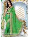 Hypnotic Faux Georgette Patch Border Work Saree