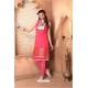 Flattering Pink Crush Brocade Kurti