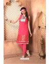 Flattering Pink Crush Brocade Kurti