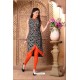 Trendy Black Rayon Print Kurti