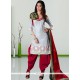 Pristine Print Work Cotton Churidar Salwar Kameez