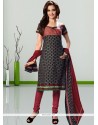 Brilliant Cotton Print Work Churidar Salwar Kameez