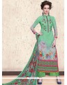 Girlish Print Work Faux Georgette Designer Palazzo Suit