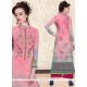 Perfect Faux Georgette Print Work Designer Palazzo Suit