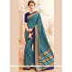 Immaculate Faux Crepe Printed Saree