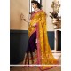 Sparkling Resham Work Net Half N Half Saree