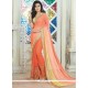 Compelling Peach Shaded Saree