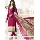 Prachi Desai Print Work Magenta Churidar Designer Suit