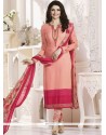 Prachi Desai Print Work Pink Churidar Designer Suit
