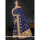 Transcendent Weaving Work Navy Blue Banarasi Silk Traditional Designer Saree
