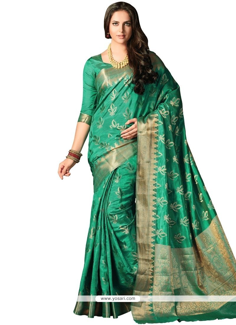 Charismatic Woven Work Traditional Saree