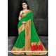 Gilded Patch Border Work Faux Georgette Saree