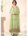 Sonorous Art Silk Embroidered Work Designer Palazzo Suit