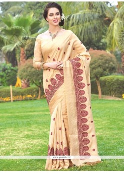 Royal Fancy Work Work Art Silk Traditional Designer Saree