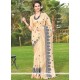 Impressive Beige Fancy Work Work Traditional Saree