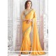 Fab Patch Border Work Faux Georgette Classic Saree