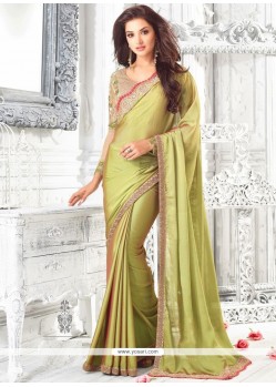 Chic Embroidered Work Classic Designer Saree