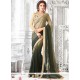 Exciting Patch Border Work Shaded Saree