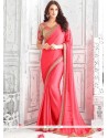 Classical Hot Pink Designer Saree
