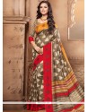 Lovable Cotton Silk Print Work Casual Saree