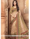 Bedazzling Cotton Silk Beige Casual Saree