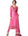 Energetic Pink Churidar Designer Suit