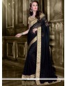 Beauteous Patch Border Work Lycra Saree