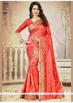 Bedazzling Patch Border Work Designer Traditional Saree
