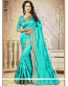 Exquisite Embroidered Work Traditional Designer Saree