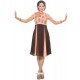 Dashing Brown And Peach Party Wear Kurti