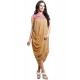 Fashionable Faux Georgette Beige Party Wear Kurti