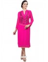 Sensational Hot Pink Party Wear Kurti