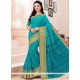 Girlish Cotton Blue Casual Saree