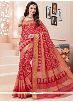 Aesthetic Print Work Multi Colour Casual Saree