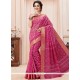 Impressive Hot Pink Casual Saree