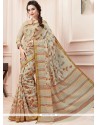 Wonderous Print Work Casual Saree