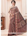 Multi Colour Print Work Cotton Casual Saree