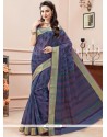 Swanky Print Work Cotton Casual Saree