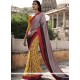 Gleaming Multi Colour Print Work Casual Saree