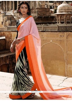 Urbane Print Work Multi Colour Casual Saree