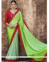 Elegant Faux Georgette Green Casual Saree