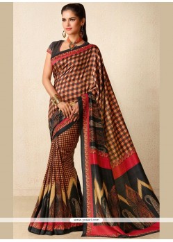 Outstanding Multi Colour Printed Saree