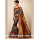 Simplistic Tussar Silk Multi Colour Designer Traditional Saree