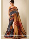 Simplistic Tussar Silk Multi Colour Designer Traditional Saree
