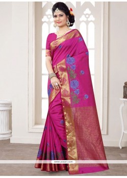 Ravishing Art Silk Purple Designer Traditional Saree